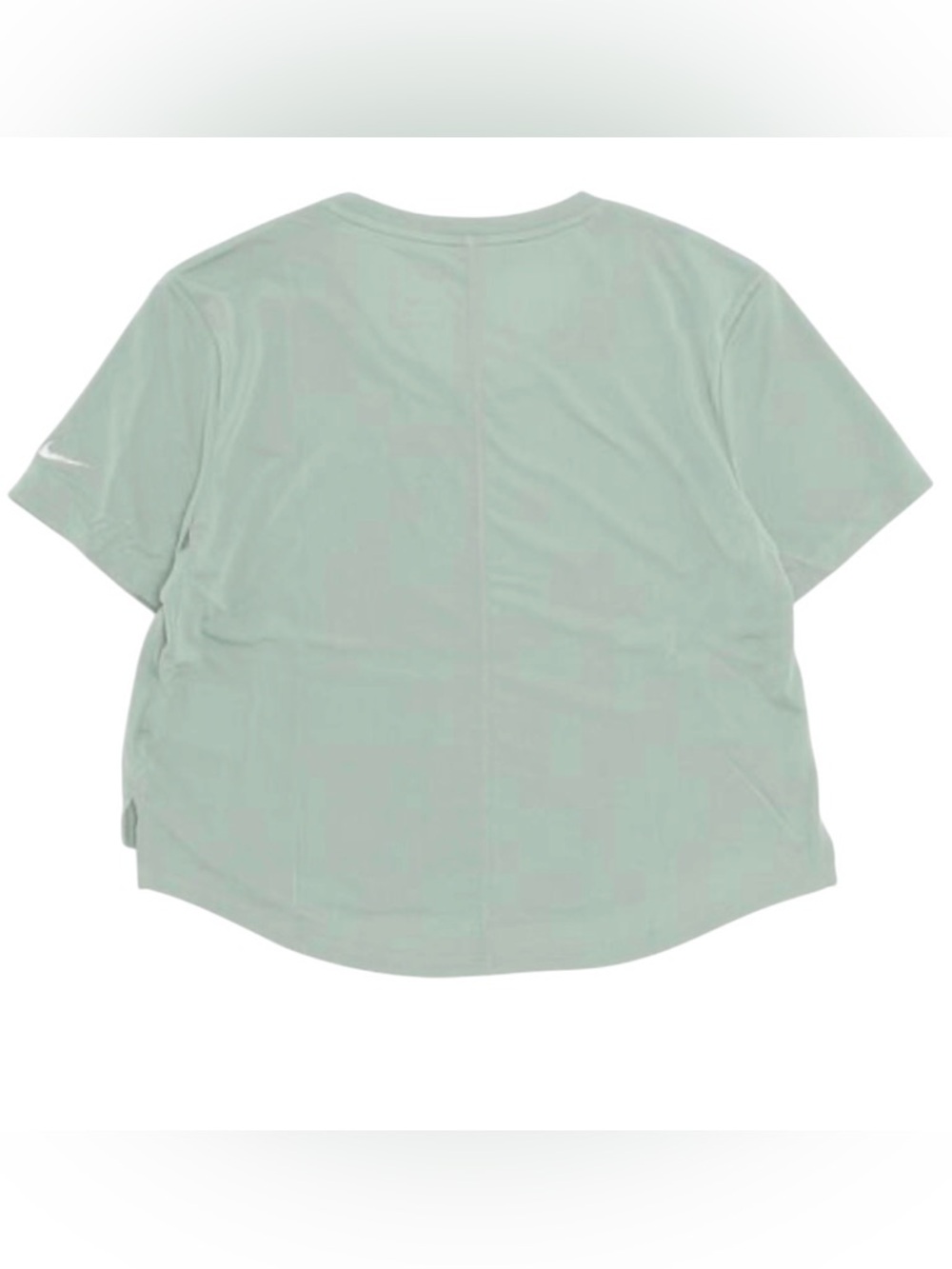 Nike Mint Green Graphic Bling Short Sleeve Crop Tee Dri Fit - Picture 3 of 8